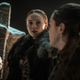 Sansa (Sophie Turner) and Arya (Maisie Williams), seen not having a weird -ass conversation where they threaten each other.